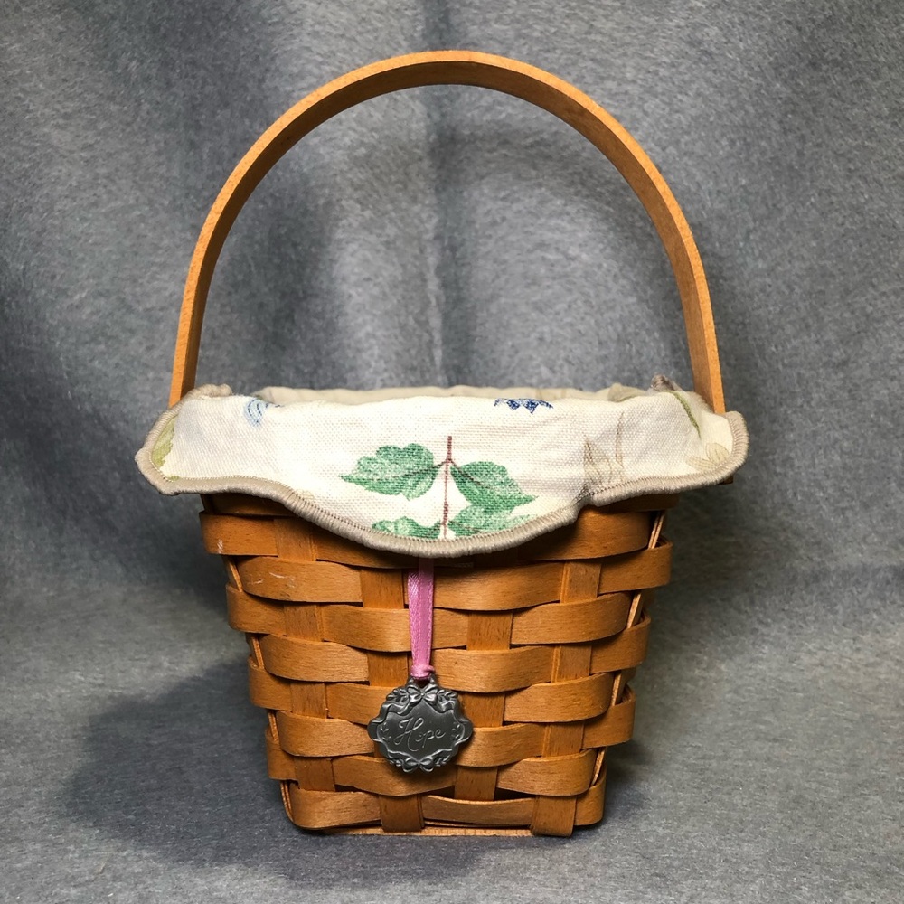 LONGABERGER 2001 HORIZON OF HOPE BASKET FOR THE AMERICAN CANCER SOCIETY